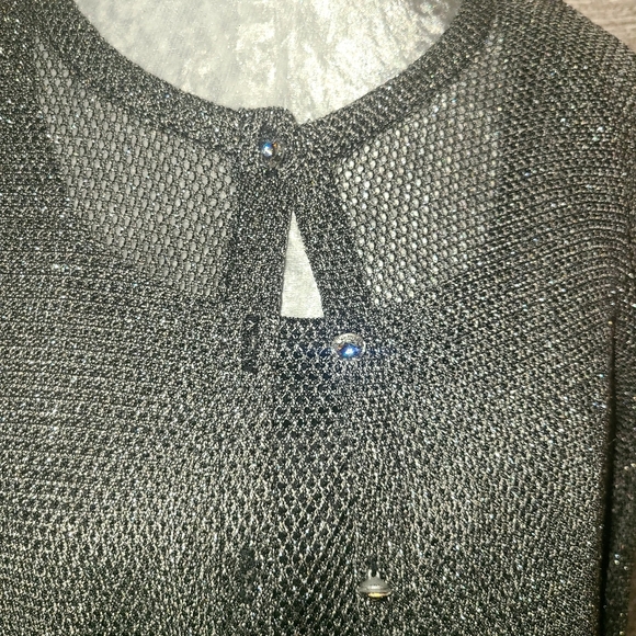 Cachet Silver Mesh And Satin Maxi 2pc Dress - Picture 4 of 12